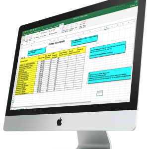 Microsoft Excel 2016 on-screen, paperless resources to help understand how to use percentages (%) in an Excel spreadsheet.