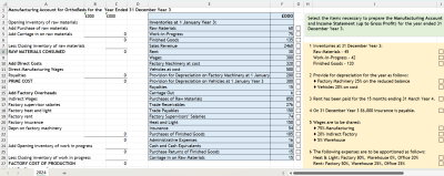 Higher Accounting SQA financial questions covering Partnerships, Manufacturing Accounts, and Limited Company final accounts