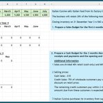 Free SQA Higher Accounting cash budget tasks in Excel, based on past paper questions and assignments.